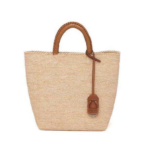 プラダラフィアxレザー ハンドバッグスーパーコピー1BG331_2DJS_F0A5T